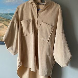 Corduroy long sleeve shirt